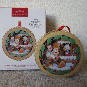 Disney Mickey's Christmas Carol 40th Anniversary 2023 Hallmark ornament